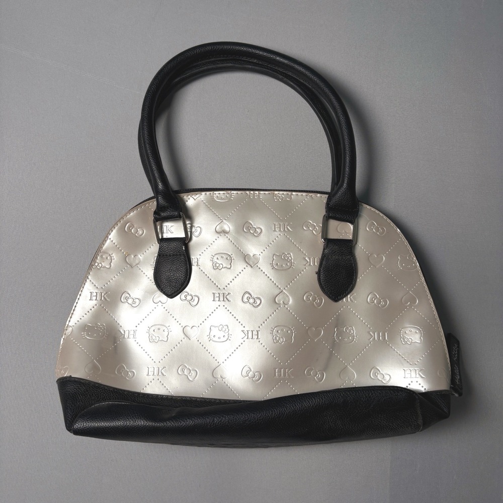 Hello Kitty Loungefly Sanrio Pearlescent Quilted Dome Satchel Bag SIL-34114